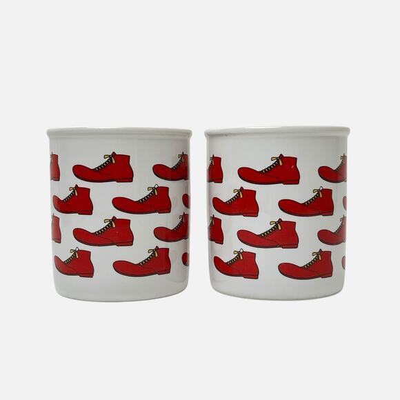 Papel Coffee Mugs Set 2 Ronald McDonald Big Red Clown Shoes Cups 8 Fl Oz USA - Picture 2 of 10